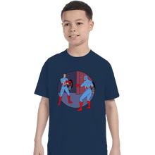 Load image into Gallery viewer, Shirts T-Shirts, Youth / Small / Navy Captain Americas
