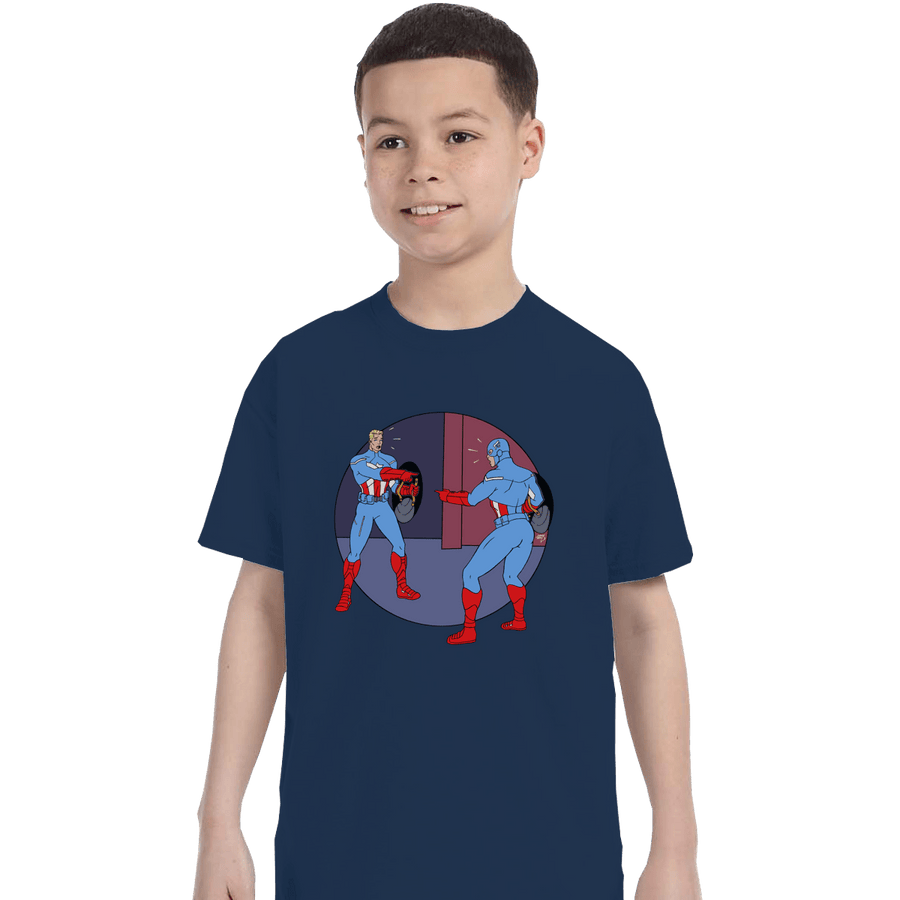 Shirts T-Shirts, Youth / Small / Navy Captain Americas
