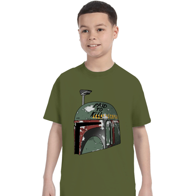 Shirts T-Shirts, Youth / XS / Military Green Paid To Kill
