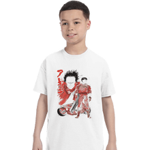 Load image into Gallery viewer, Shirts T-Shirts, Youth / XL / White Kaneda And Tetsuo Sumi-e

