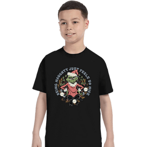 Daily_Deal_Shirts T-Shirts, Youth / XS / Black Naughty Grinch