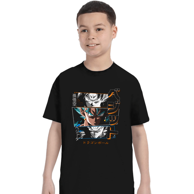 Daily_Deal_Shirts T-Shirts, Youth / XS / Black Fusion Vegito
