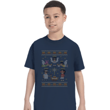 Load image into Gallery viewer, Shirts T-Shirts, Youth / XL / Navy A Juicy Delicious Christmas
