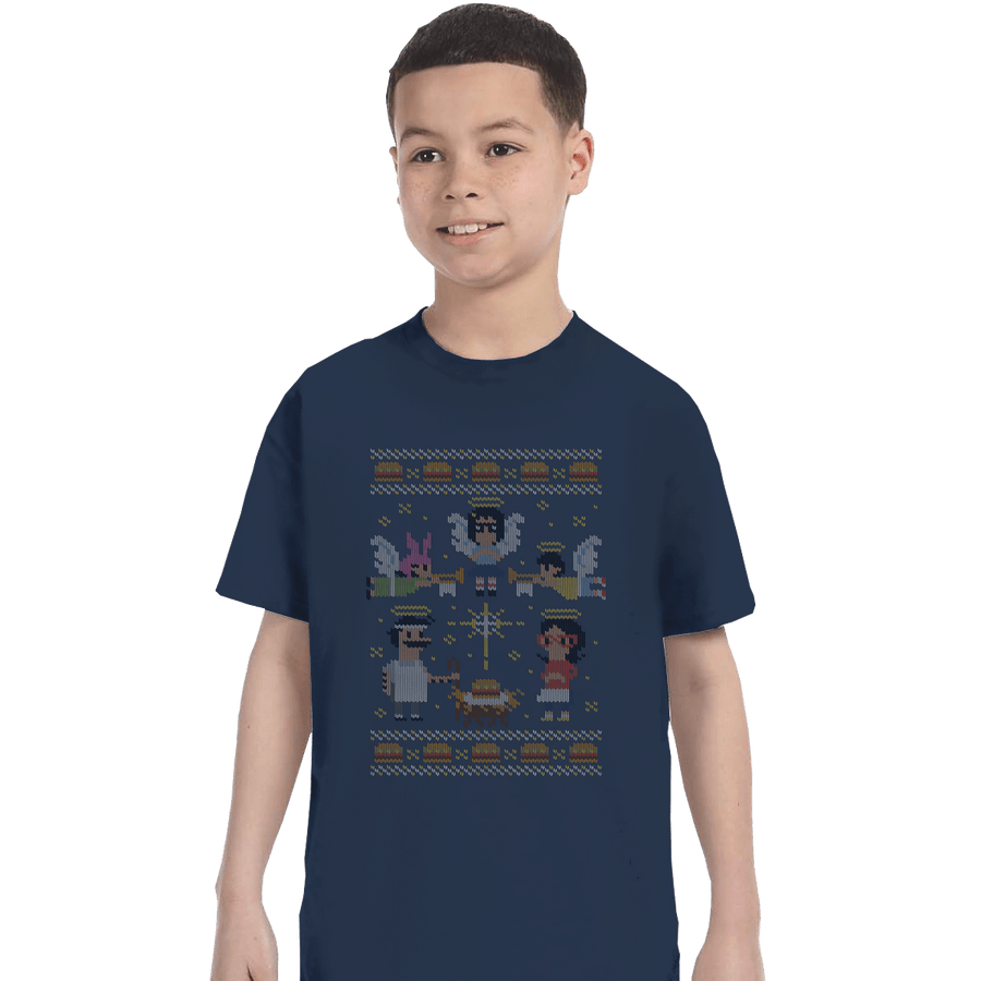 Shirts T-Shirts, Youth / XL / Navy A Juicy Delicious Christmas