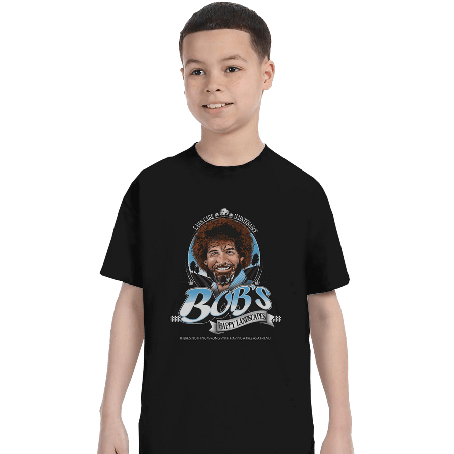 Shirts T-Shirts, Youth / XL / Black Happy Landscapes
