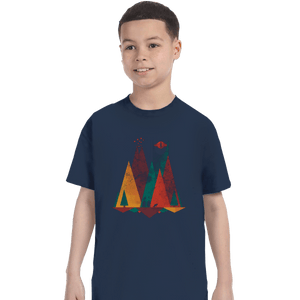 Shirts T-Shirts, Youth / XL / Navy Geometric Middle Earth