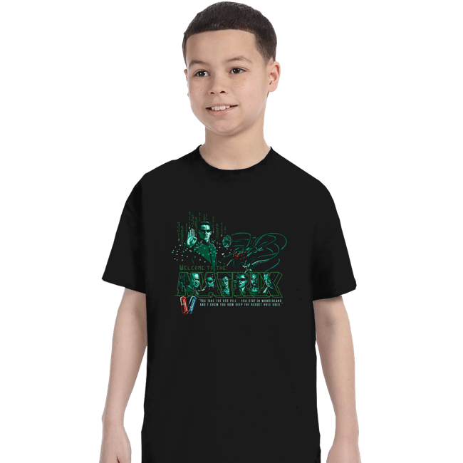 Daily_Deal_Shirts T-Shirts, Youth / XS / Black Welcome To The Matrix