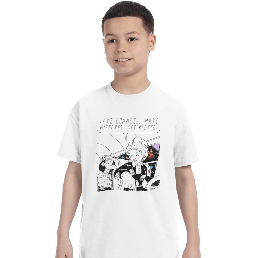 Shirts T-Shirts, Youth / XL / White Make Mistakes Get Blotto