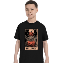 Load image into Gallery viewer, Daily_Deal_Shirts T-Shirts, Youth / XS / Black Halloween Tarot Treat

