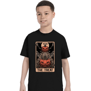 Daily_Deal_Shirts T-Shirts, Youth / XS / Black Halloween Tarot Treat