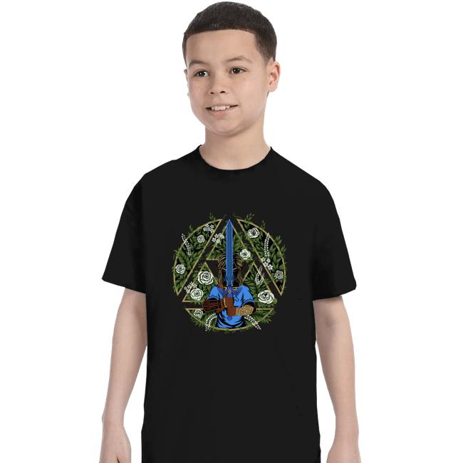 Daily_Deal_Shirts T-Shirts, Youth / XS / Black Warrior In The Forest