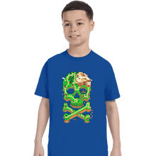 Load image into Gallery viewer, Secret_Shirts T-Shirts, Youth / XS / Royal Blue SNES Jolly Plumber
