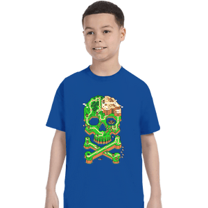 Secret_Shirts T-Shirts, Youth / XS / Royal Blue SNES Jolly Plumber