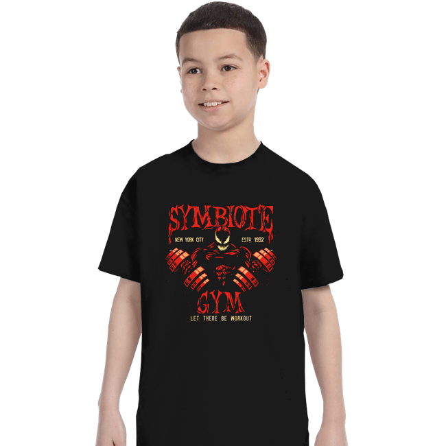 Daily_Deal_Shirts T-Shirts, Youth / XS / Black Symbiote Gym