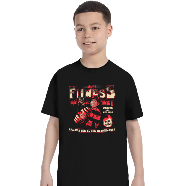 Daily_Deal_Shirts T-Shirts, Youth / XS / Black Freddy's Fitness