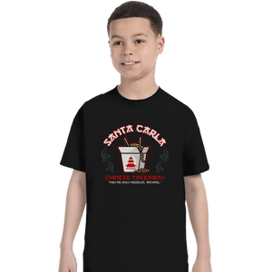 Secret_Shirts T-Shirts, Youth / XS / Black Santa Carla Chinese