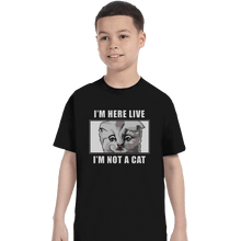 Load image into Gallery viewer, Shirts T-Shirts, Youth / XS / Black Zoom Cat
