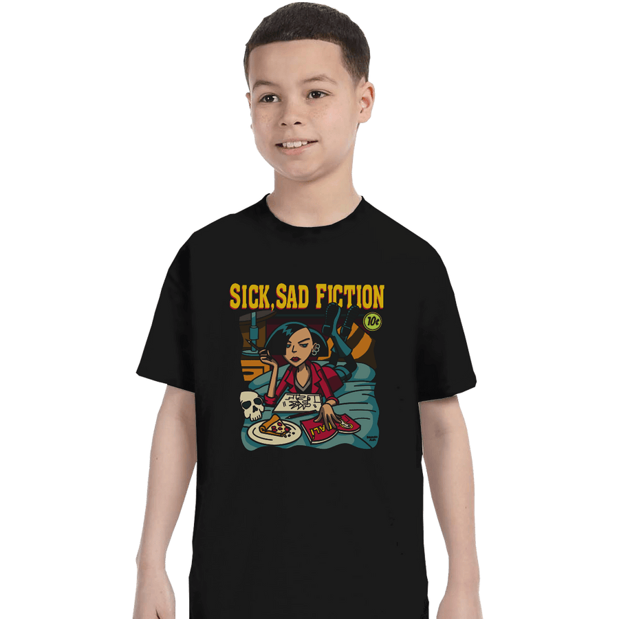 Shirts T-Shirts, Youth / XL / Black Sick Sad Fiction