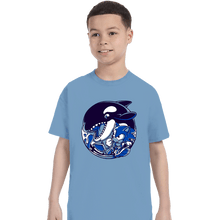 Load image into Gallery viewer, Secret_Shirts T-Shirts, Youth / XS / Powder Blue Orca Attack

