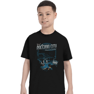 Shirts T-Shirts, Youth / XL / Black Visit Raccoon City