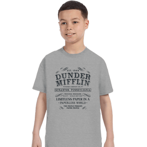 Shirts T-Shirts, Youth / XL / Sports Grey Limitless Paper