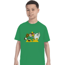 Load image into Gallery viewer, Shirts T-Shirts, Youth / XL / Irish Green Hylian Guy
