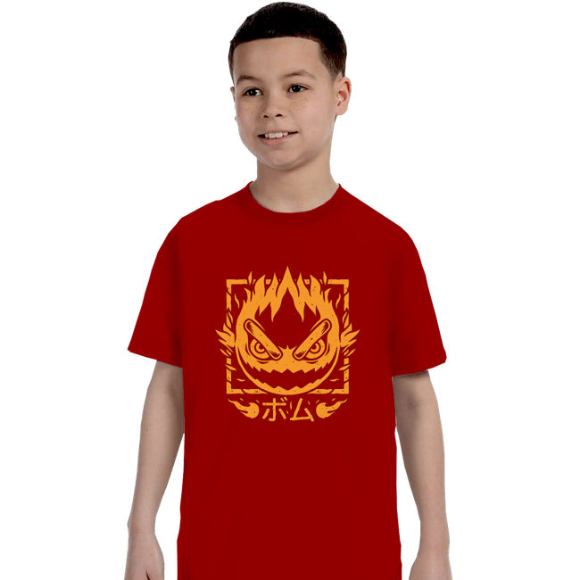 Shirts T-Shirts, Youth / XS / Red Fireball Bomb