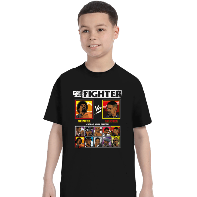Secret_Shirts T-Shirts, Youth / XS / Black Denzel Fighter