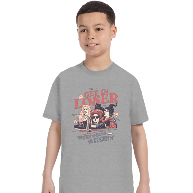 Daily_Deal_Shirts T-Shirts, Youth / XS / Sports Grey We're Going Witchin'