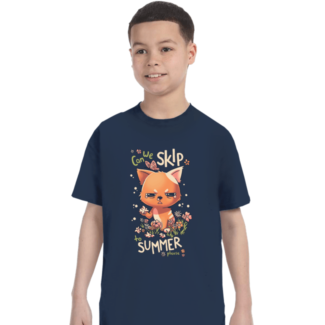 Daily_Deal_Shirts T-Shirts, Youth / XS / Navy Can We Skip To Summer Please