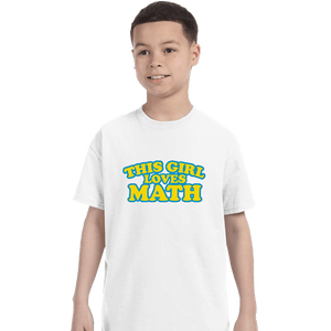 Secret_Shirts T-Shirts, Youth / XS / White Girl Loves Math