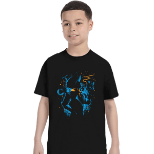 Daily_Deal_Shirts T-Shirts, Youth / XS / Black Swimming Bird