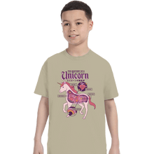 Load image into Gallery viewer, Shirts T-Shirts, Youth / XS / Sand Unicorn Anatomy
