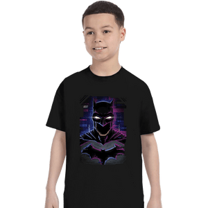 Daily_Deal_Shirts T-Shirts, Youth / XS / Black Glitch Batman