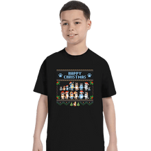 Load image into Gallery viewer, Daily_Deal_Shirts T-Shirts, Youth / XS / Black Happy Bluey Christmas
