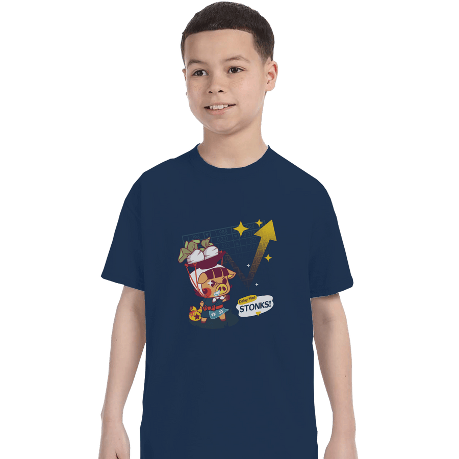 Shirts T-Shirts, Youth / XL / Navy Turnip Stonks