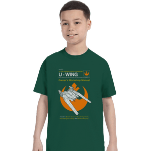 Secret_Shirts T-Shirts, Youth / XS / Forest U-Wing Manual