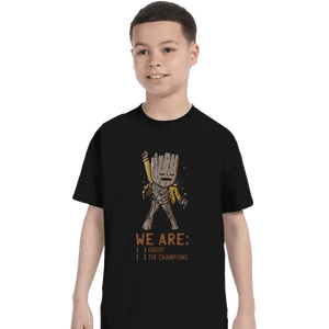 Shirts T-Shirts, Youth / XL / Black We Are Groot The Champions