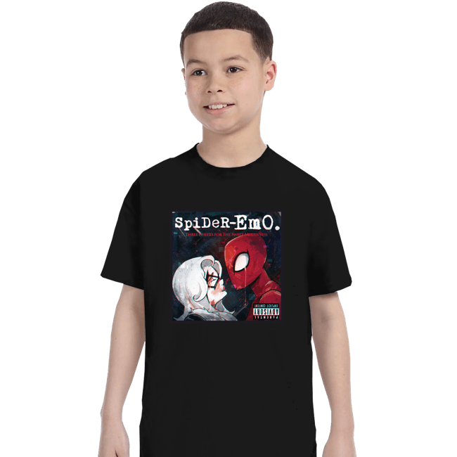 Secret_Shirts T-Shirts, Youth / XS / Black Spider-emo