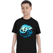 Load image into Gallery viewer, Daily_Deal_Shirts T-Shirts, Youth / XS / Black Yin Yang Of Water
