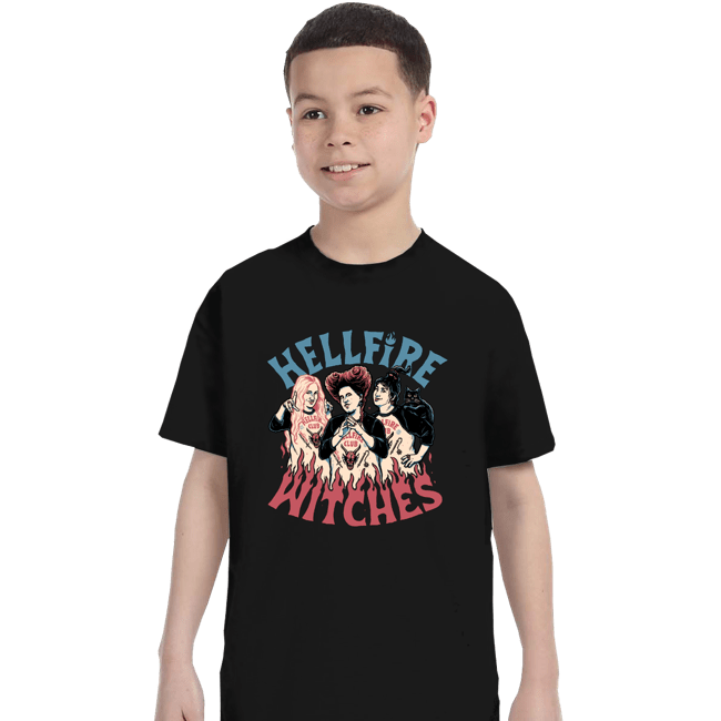 Secret_Shirts T-Shirts, Youth / XS / Black Hellfire Witches