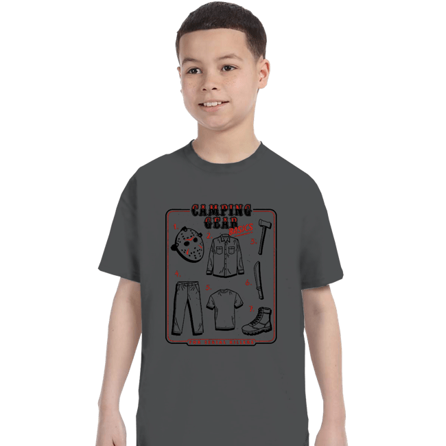 Daily_Deal_Shirts T-Shirts, Youth / XS / Charcoal Camping Gear