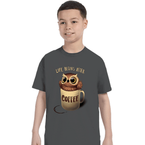 Shirts T-Shirts, Youth / XS / Charcoal Night Owl