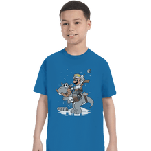 Load image into Gallery viewer, Secret_Shirts T-Shirts, Youth / XS / Sapphire Mushroom Kingdom Strikes Back
