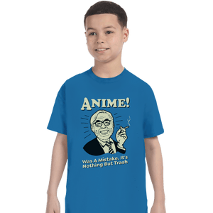 Shirts T-Shirts, Youth / XS / Sapphire Anime Trash