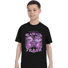 Load image into Gallery viewer, Secret_Shirts T-Shirts, Youth / XS / Black Kawaii Trash
