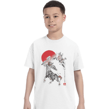 Load image into Gallery viewer, Shirts T-Shirts, Youth / XL / White Battle In Death Mountain Sumi-e
