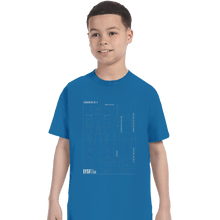 Load image into Gallery viewer, Shirts T-Shirts, Youth / XL / Sapphire RX-78-2 Blueprint
