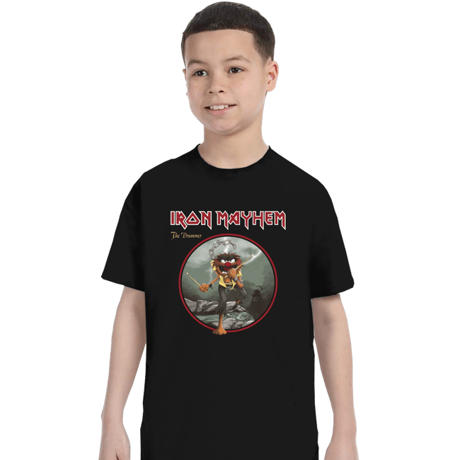 Daily_Deal_Shirts T-Shirts, Youth / XS / Black Iron Mayhem