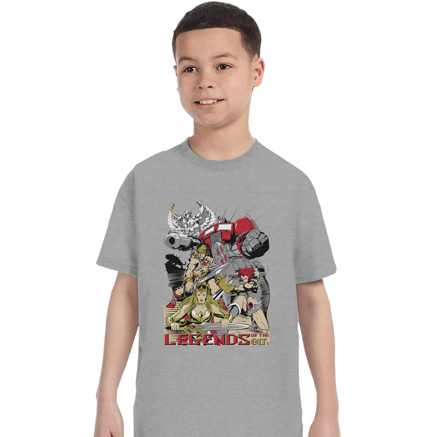Shirts T-Shirts, Youth / XL / Sports Grey Legends Of The 80's